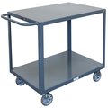 Global Industrial Steel Utility Cart w/2 Shelves, 1200 lb. Capacity, 30L x 18W x 35H 800455